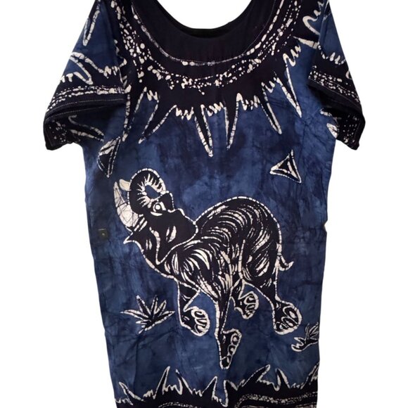 Handmade Kenya Africa Elephant Dress Check measurements inside - Picture 1 of 5
